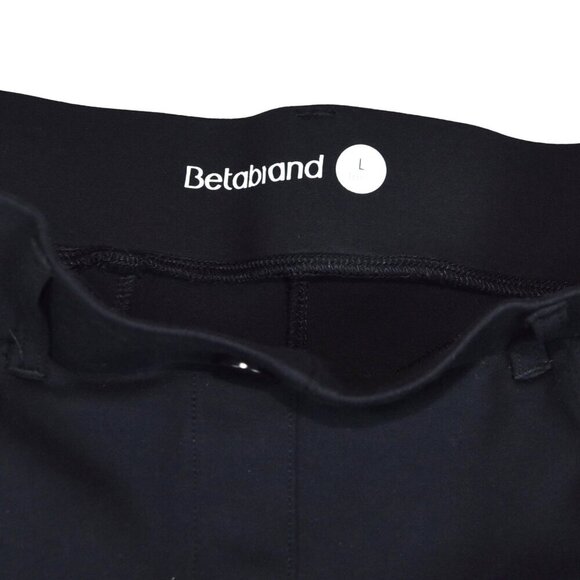 Betabrand Boot Cut Wider Legs Classic Dress Yoga Pant L Long Black Trousers - Picture 2 of 9